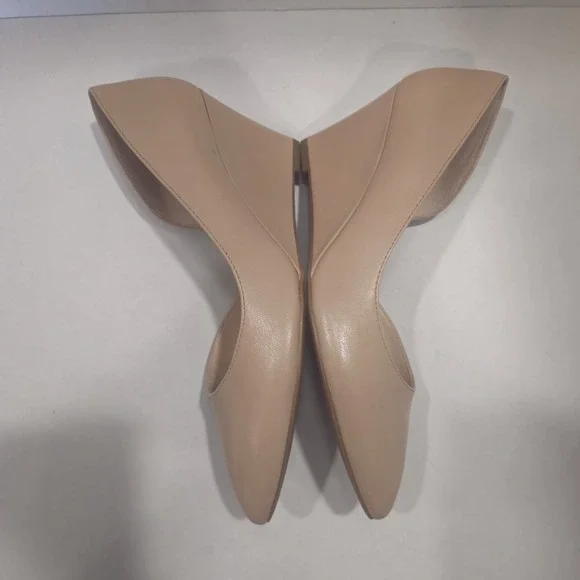 Franco Sarto Women's Wedge Pump 7.5 W Taupe Neutral Tan Beige Closed Toe Felice - Picture 6 of 12